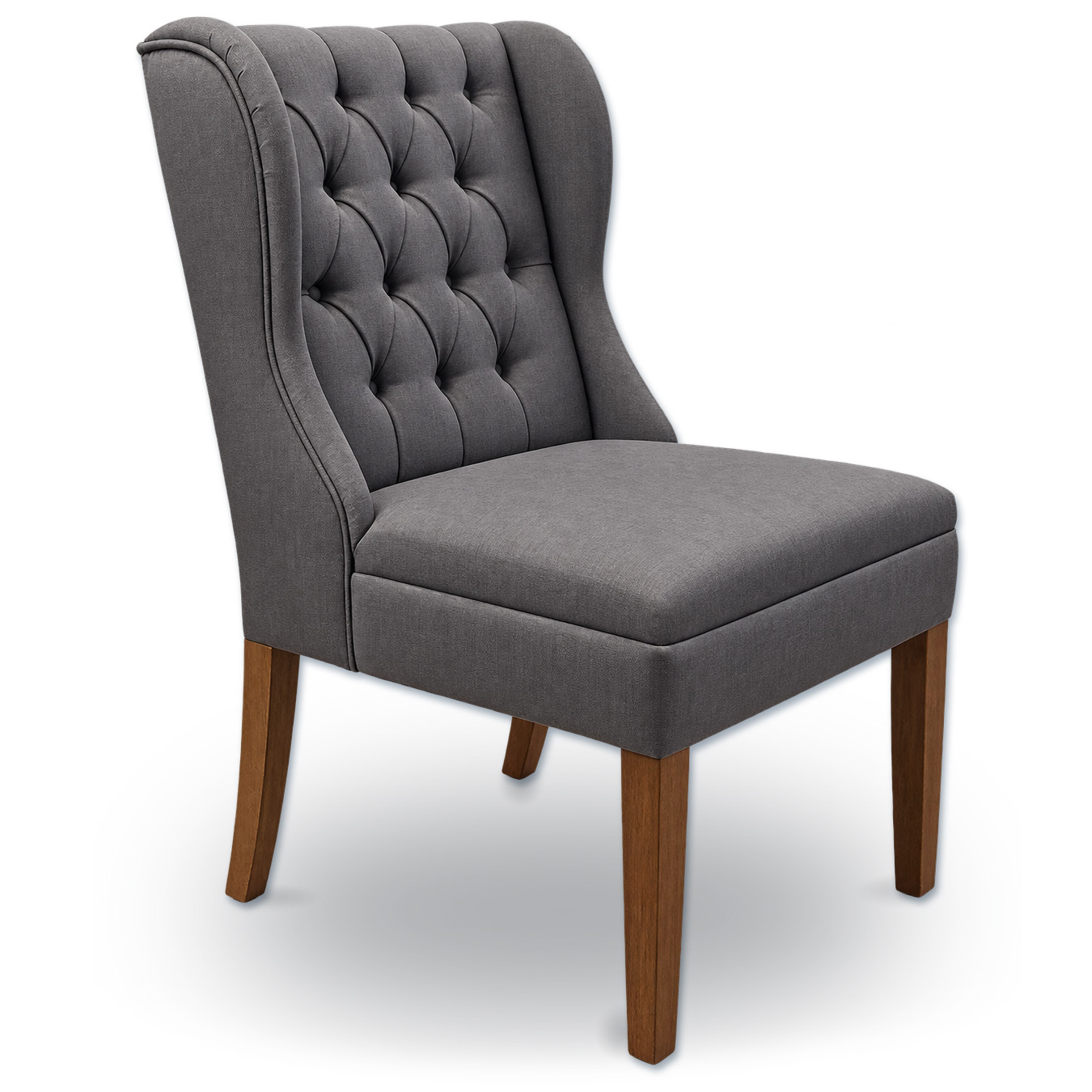 Sillón Princess tapizado para sala o recámara con estructura de madera - Aragon Muebles