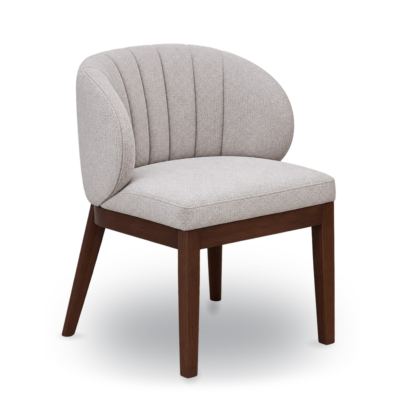 Silla Cannes para comedor con respaldo anatómico y patas de madera maciza.